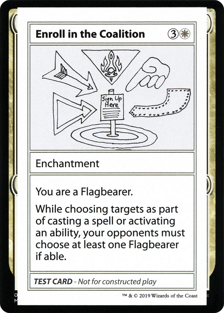Image of Enroll in the Coalition (No PW Symbol) (CMB1-) - Mystery Booster Playtest Cards 2021