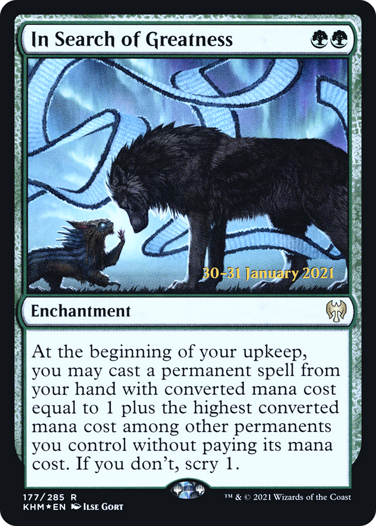 Image of In Search of Greatness (PRE-177) - Kaldheim Promos Foil