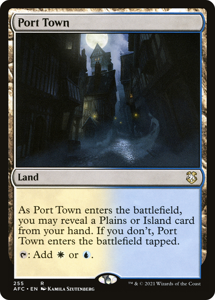 Image of Port Town (AFC-255) - Forgotten Realms Commander