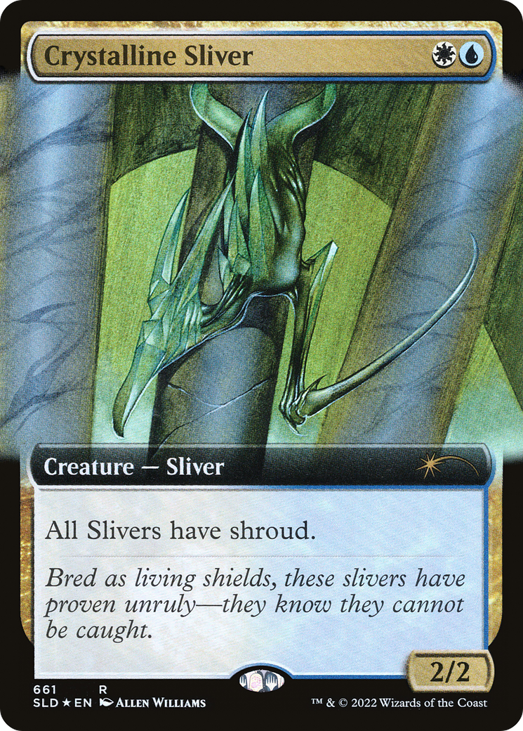 Image of Crystalline Sliver (Extended Art) (SLD-661) - Secret Lair Drop: (Extended Art) Foil