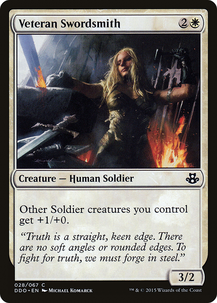 Image of Veteran Swordsmith (DDO-028) - Duel Decks: Elspeth vs. Kiora