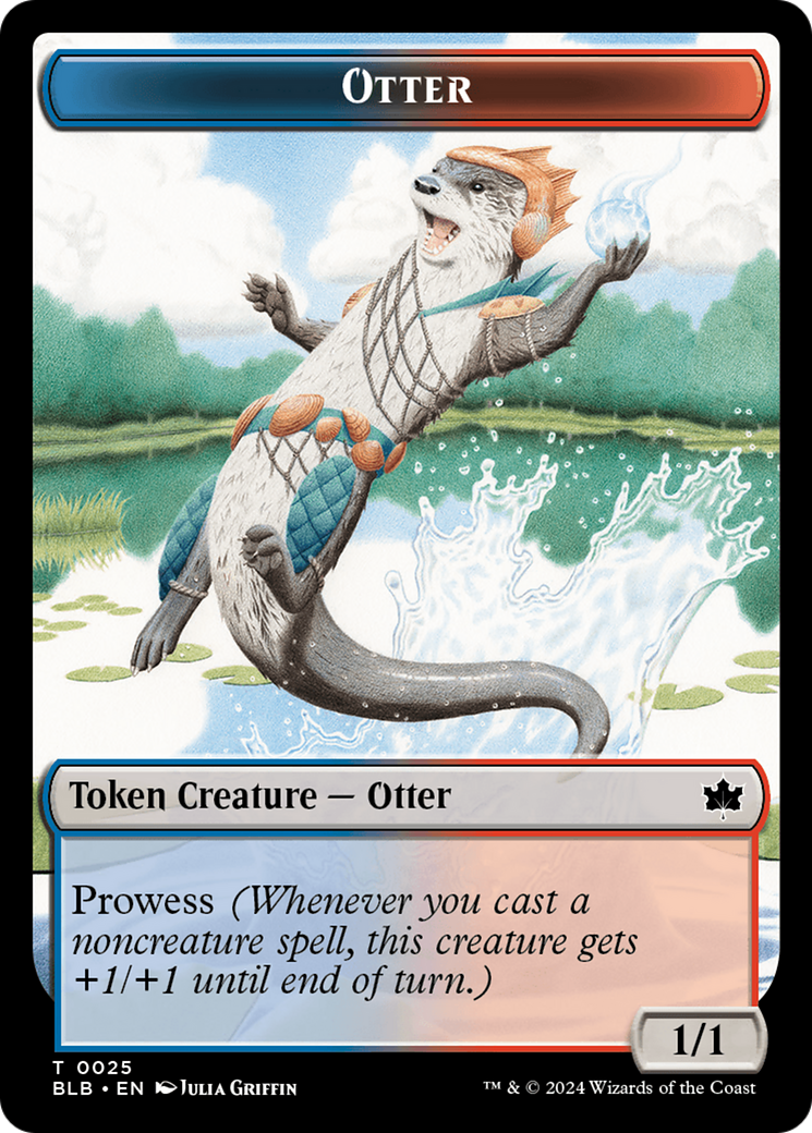 Image of Otter Token (BLB-025) - Bloomburrow Tokens