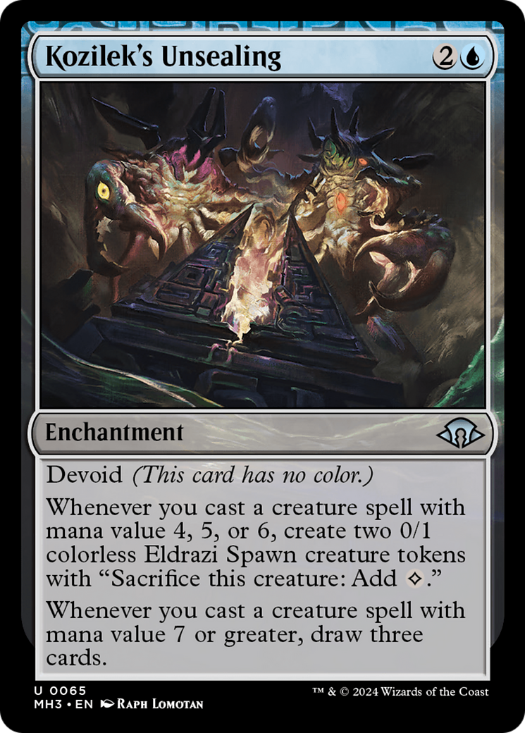 Image of Kozilek's Unsealing (MH3-065) - Modern Horizons 3: (devoid)