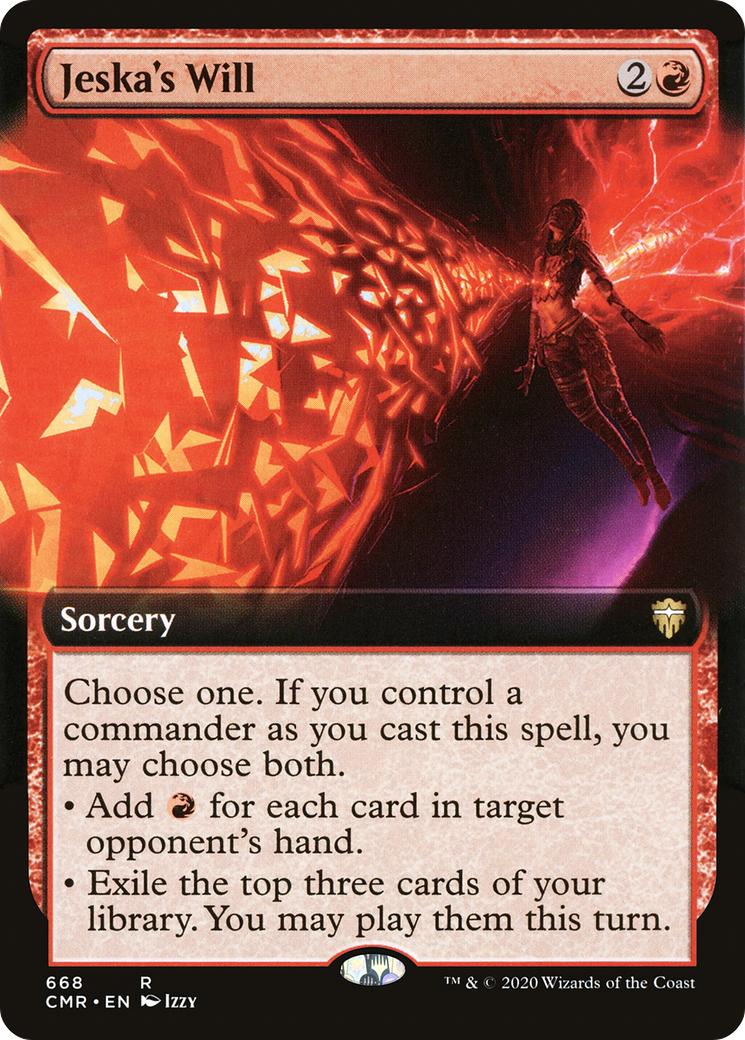 Image of Jeska's Will (Extended Art) (CMR-668) - Commander Legends: (Extended Art) Foil