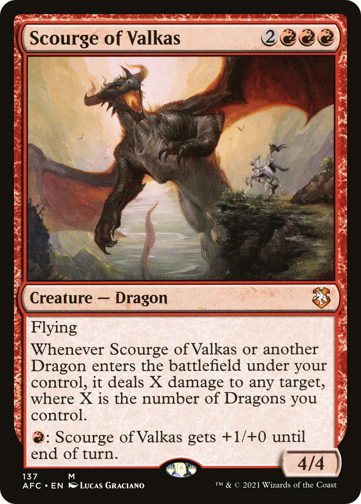 Image of Scourge of Valkas (AFC-137) - Forgotten Realms Commander