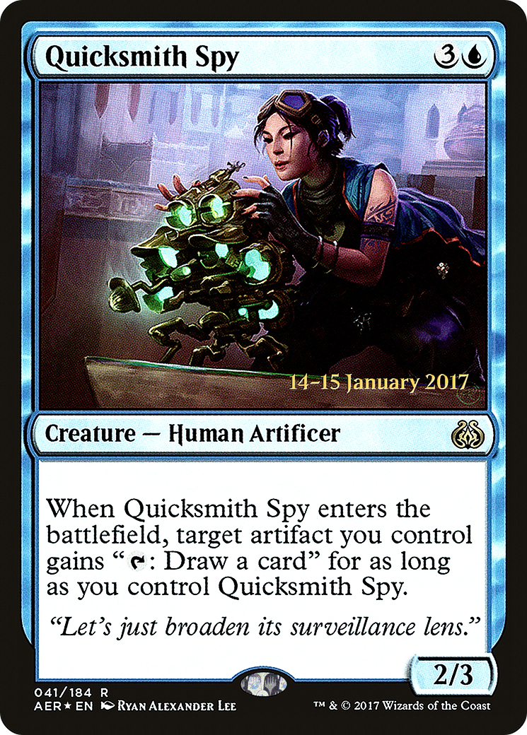 Image of Quicksmith Spy (PRE-041) - Aether Revolt Promos Foil
