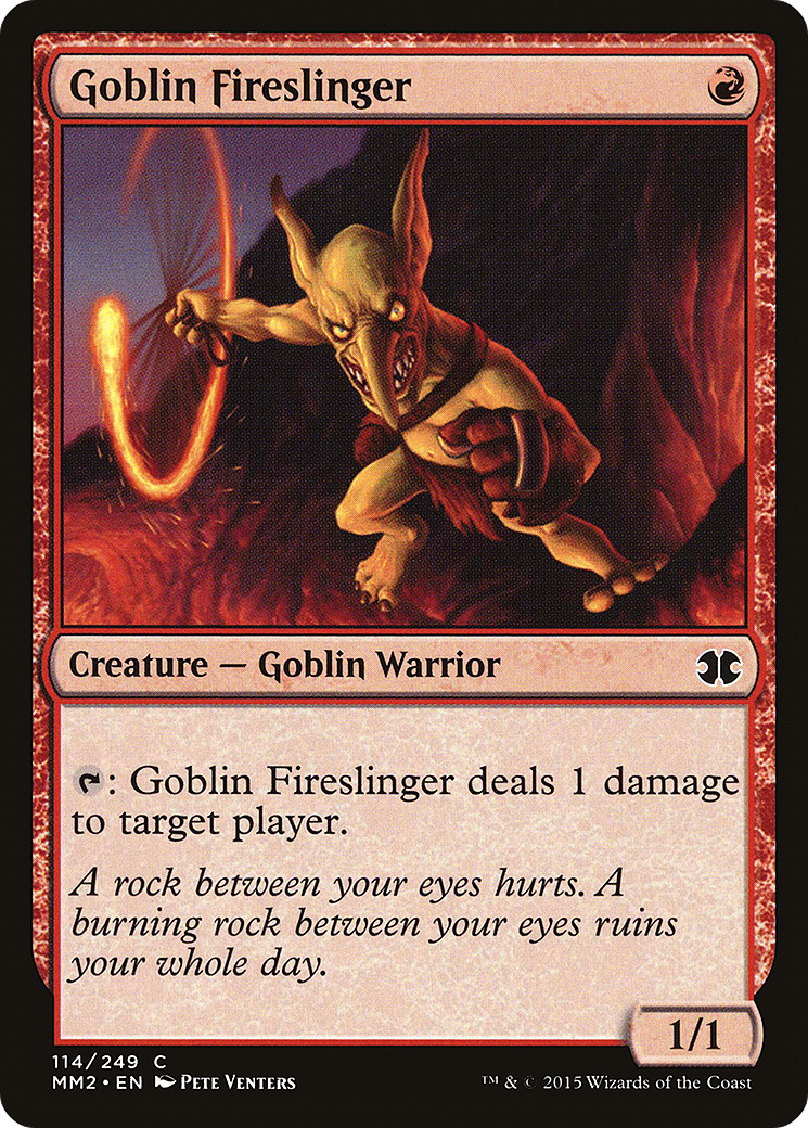 Image of Goblin Fireslinger (MM2-114) - Modern Masters 2015