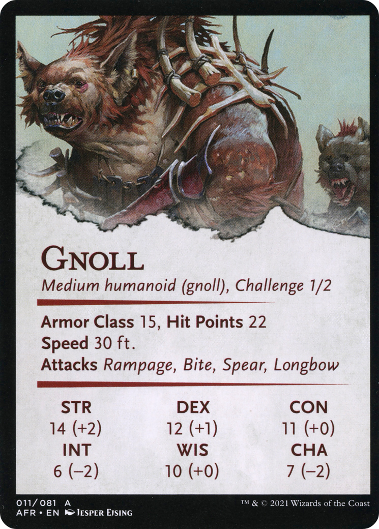 Image of Gnoll Hunter // Gnoll Hunter (AAFR-011) - Adventures in the Forgotten Realms Art Series (Borderless) Foil