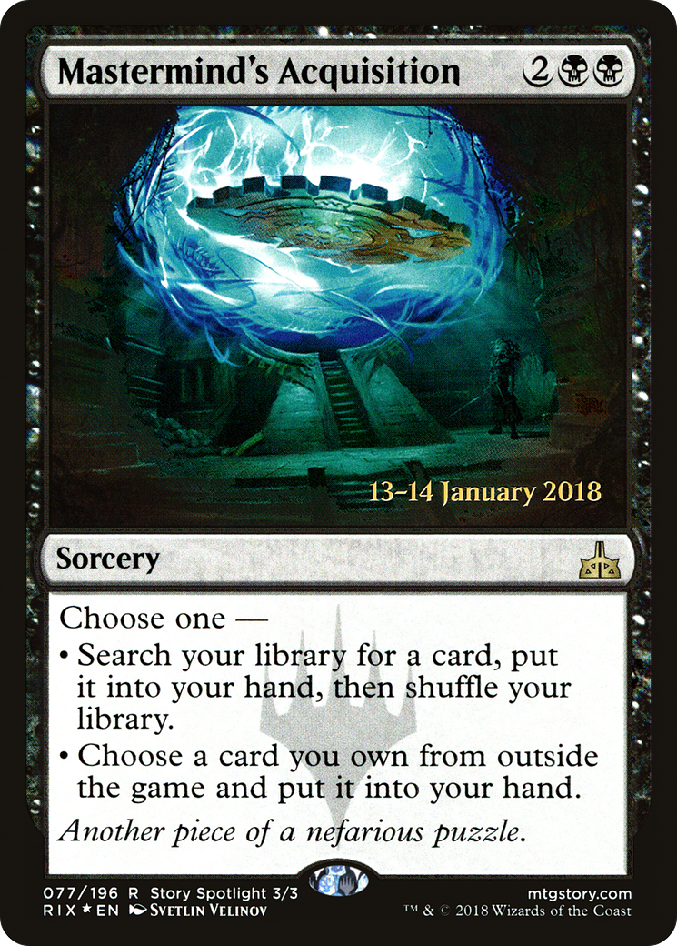 Image of Mastermind's Acquisition (PRE-077) - Rivals of Ixalan Promos Foil
