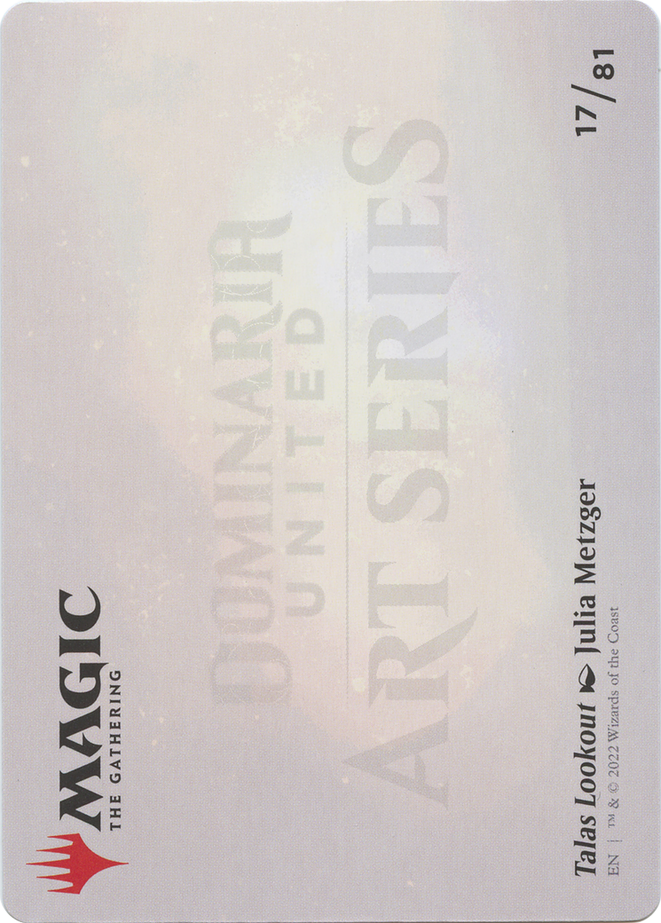 Image of Talas Lookout // Talas Lookout (ADMU-017) - Dominaria United Art Series (Borderless) Foil