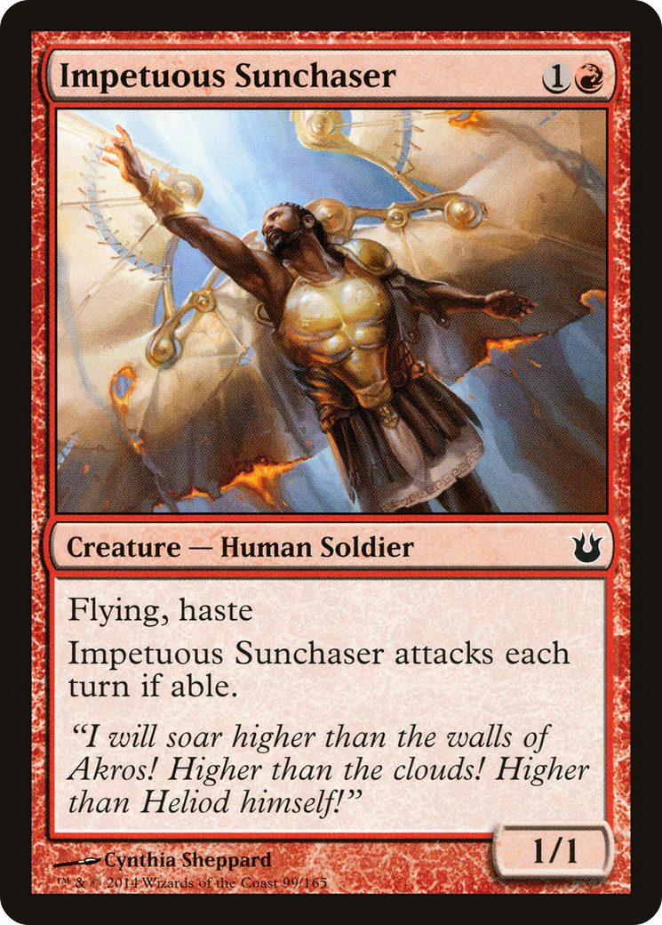 Image of Impetuous Sunchaser (BNG-099) - Born of the Gods Foil
