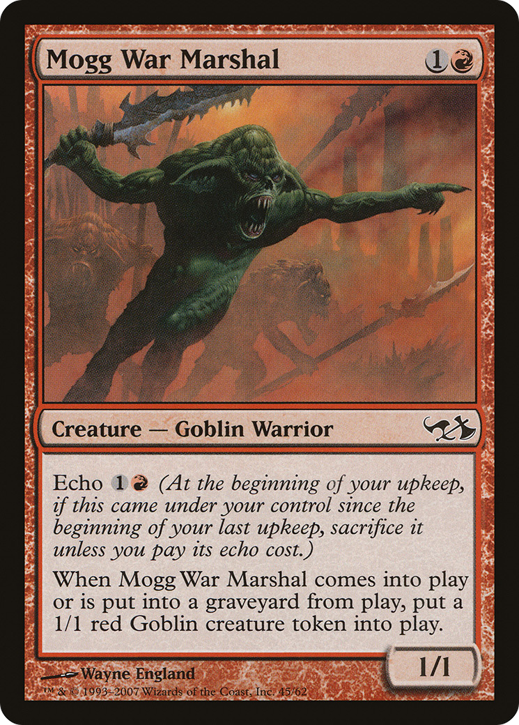 Image of Mogg War Marshal (EVG-045) - Duel Decks: Elves vs. Goblins