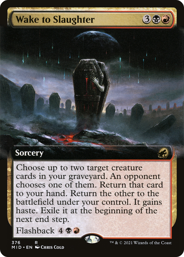 Image of Wake to Slaughter (Extended Art) (MID-376) - Innistrad: Midnight Hunt: (Extended Art)