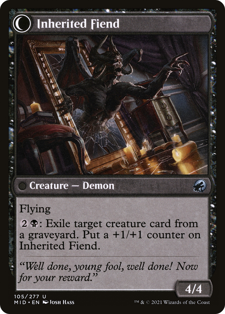 Image of Heirloom Mirror (MID-105) - Innistrad: Midnight Hunt: (Double Faced Transform) Foil