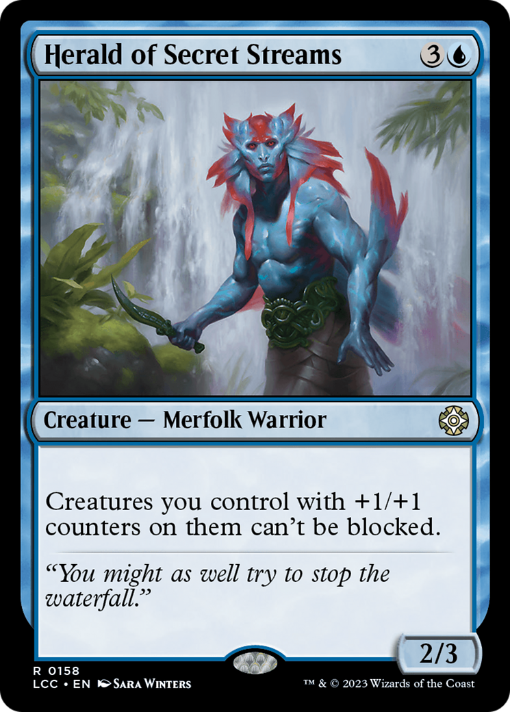 Image of Herald of Secret Streams (LCC-158) - The Lost Caverns of Ixalan Commander
