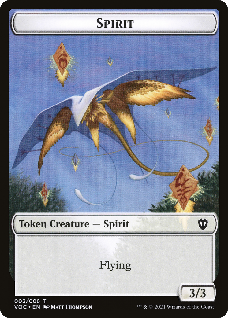 Image of Spirit (TVOC-003) - Crimson Vow Commander Tokens