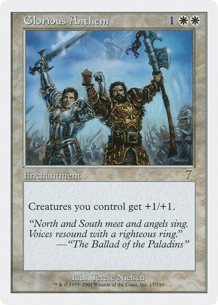 Image of Glorious Anthem (7ED-017) - 7th Edition Foil