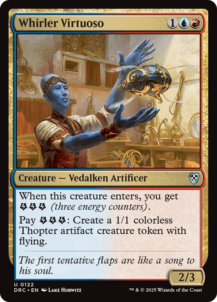 Image of Whirler Virtuoso (DRC-122) - Commander: Aetherdrift