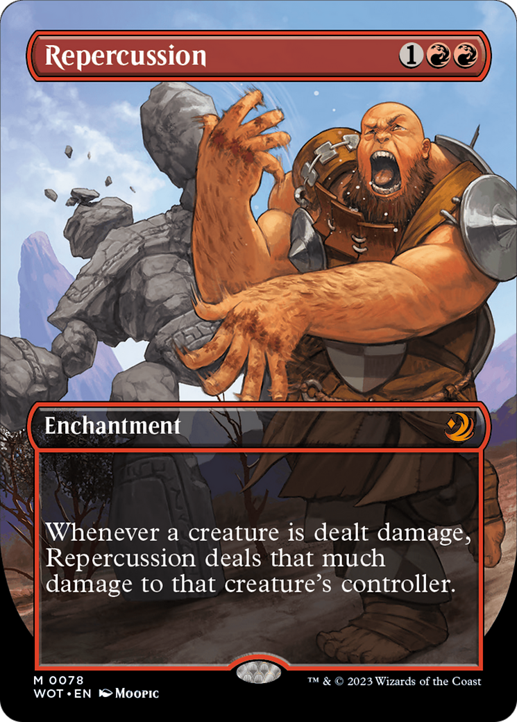 Image of Repercussion (Anime Borderless) (WOT-078) - Wilds of Eldraine: Enchanting Tales (Borderless) Foil