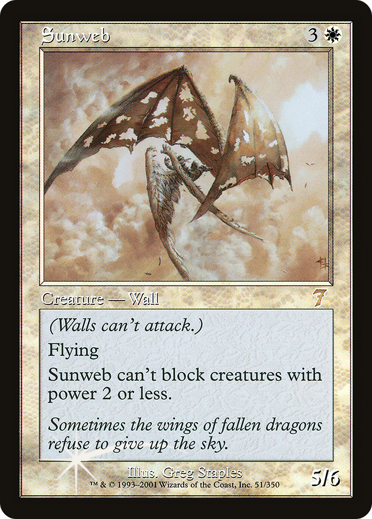 Image of Sunweb (7ED-051) - 7th Edition Foil