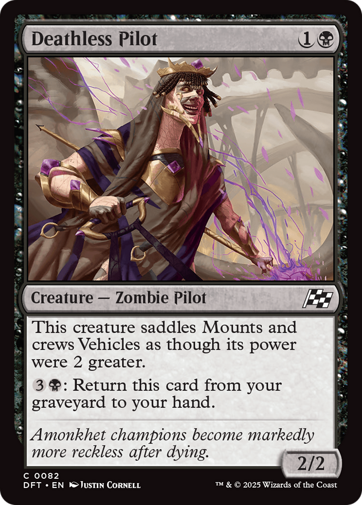 Image of Deathless Pilot (DFT-082) - Aetherdrift Foil