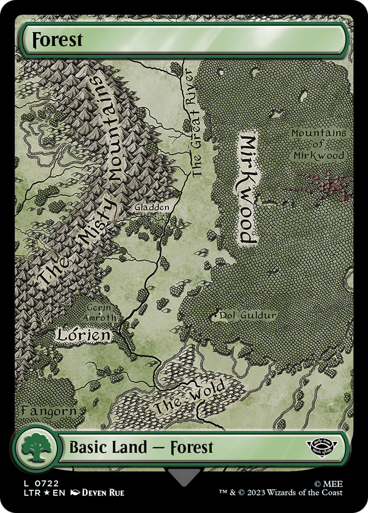 Image of Forest (0722) (Surge Foil) (LTR-722) - The Lord of the Rings: Tales of Middle-earth Foil