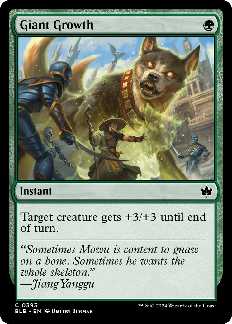Image of Giant Growth (BLB-393) - Bloomburrow