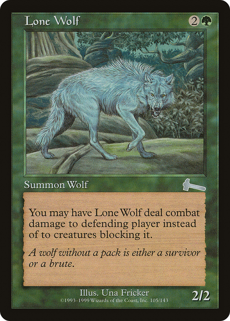 Image of Lone Wolf (ULG-105) - Urza's Legacy Foil