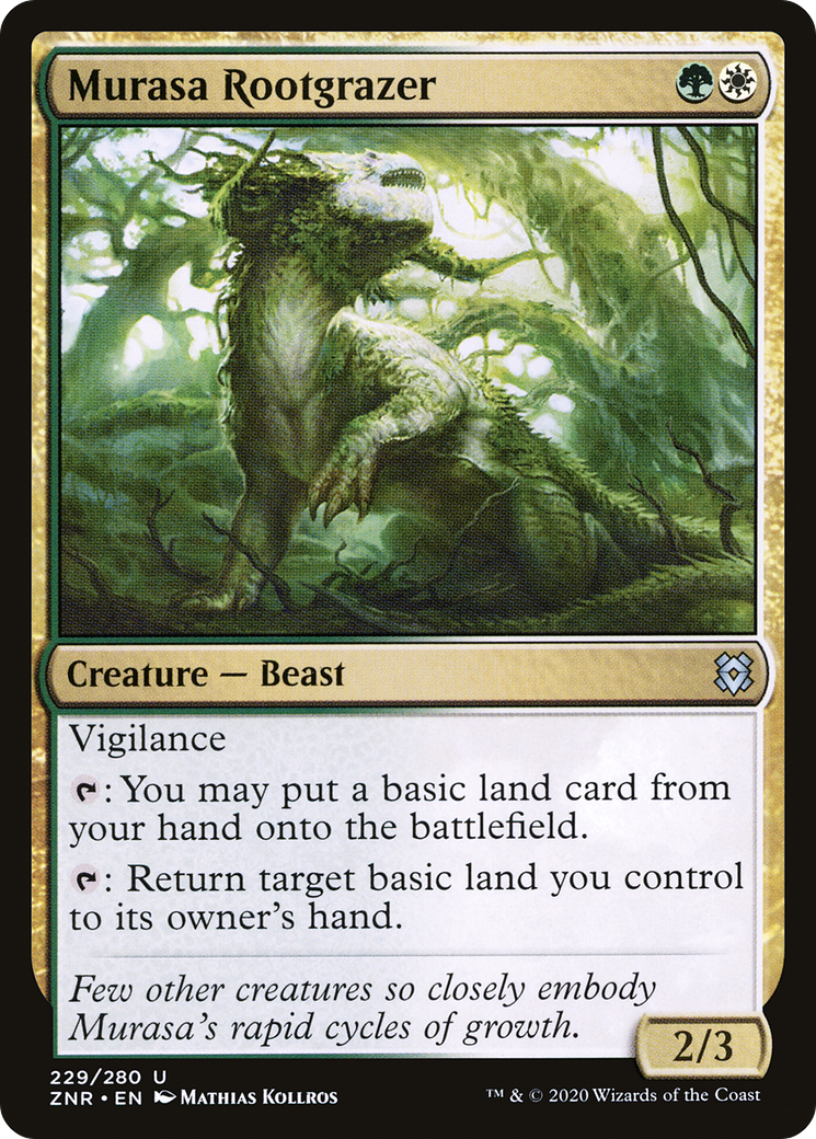 Image of Murasa Rootgrazer (ZNR-229) - Zendikar Rising Foil