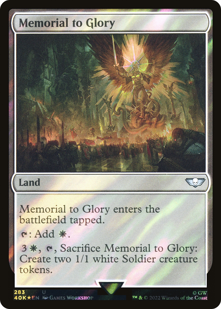 Image of Memorial to Glory (Surge Foil) (40K-283) - Warhammer 40,000 Commander Foil