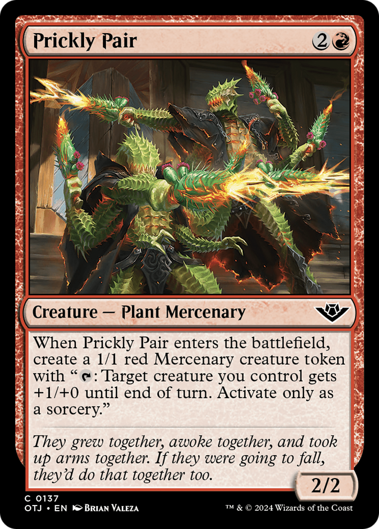 Image of Prickly Pair (OTJ-137) - Outlaws of Thunder Junction Foil