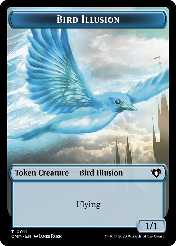 Image of Bird Illusion (TCMM-011) - Commander Masters Tokens