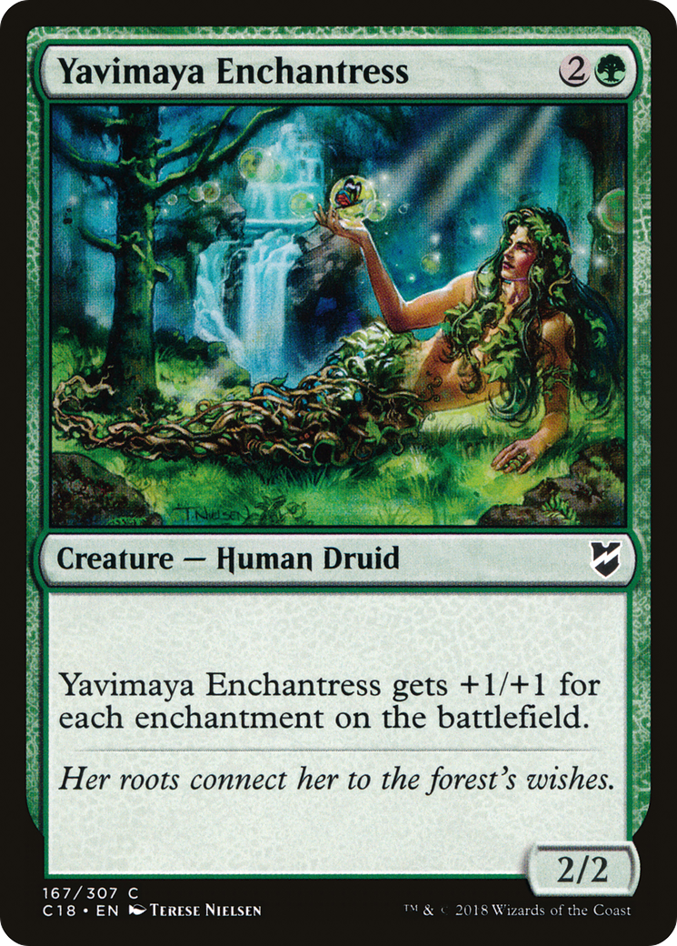Image of Yavimaya Enchantress (C18-167) - Commander 2018