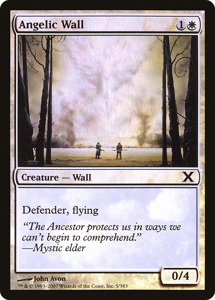 Image of Angelic Wall (10E-05★) - Tenth Edition Foil