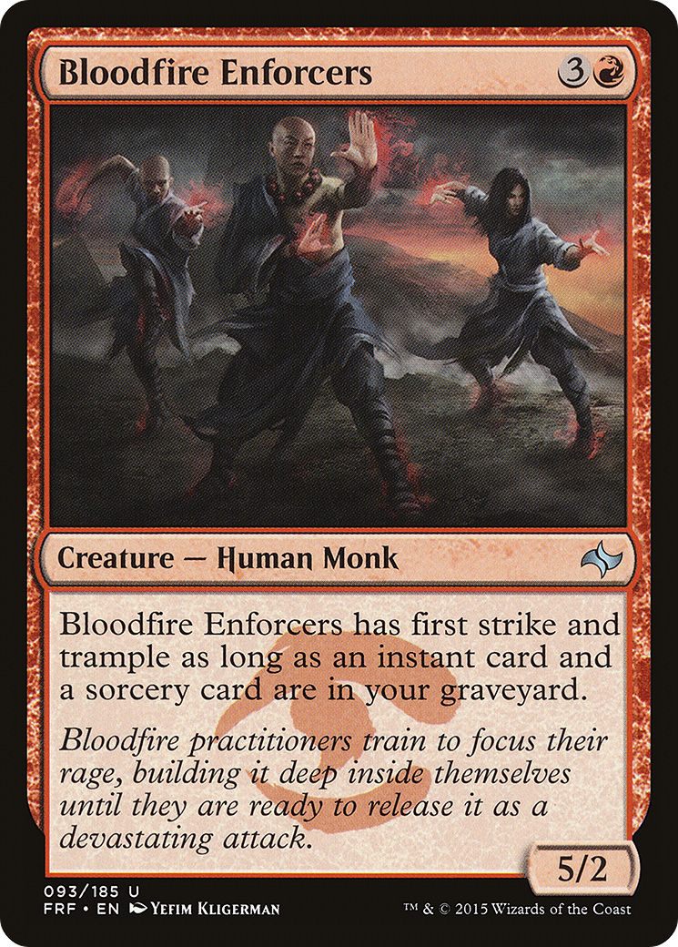 Image of Bloodfire Enforcers (FRF-093) - Fate Reforged Foil