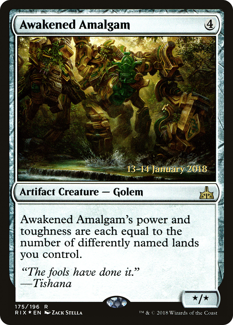 Image of Awakened Amalgam (PRE-175) - Rivals of Ixalan Promos Foil