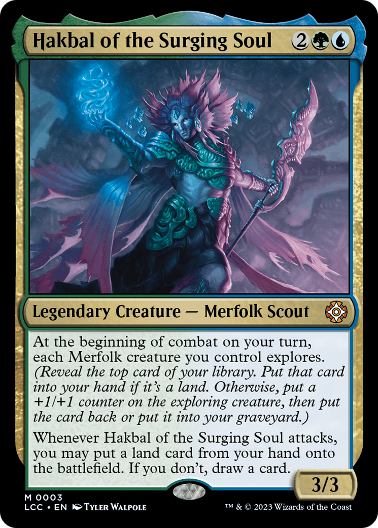 Image of Hakbal of the Surging Soul (LCC-003) - The Lost Caverns of Ixalan Commander Foil