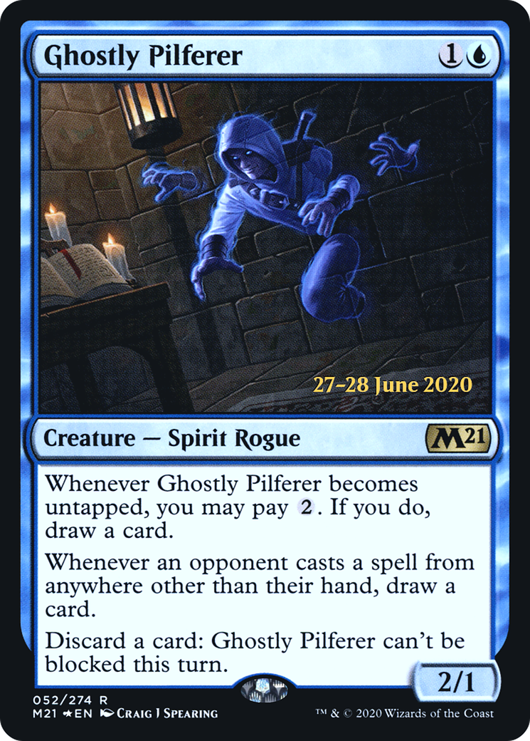 Image of Ghostly Pilferer (PRE-052) - Core Set 2021 Promos Foil