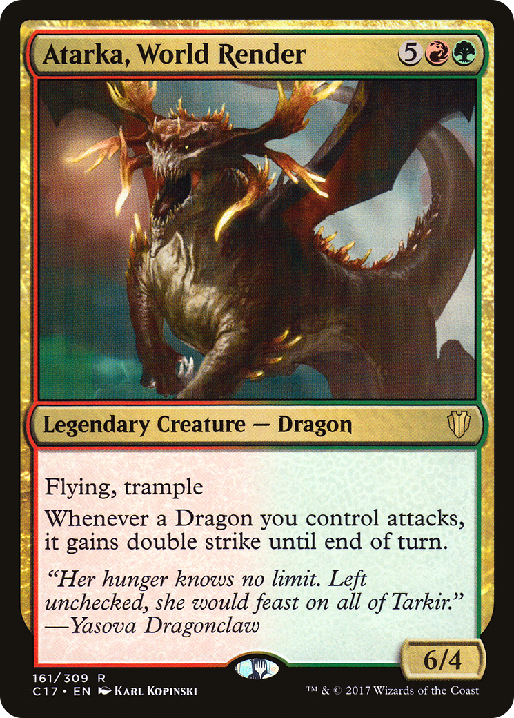 Image of Atarka, World Render (C17-161) - Commander 2017