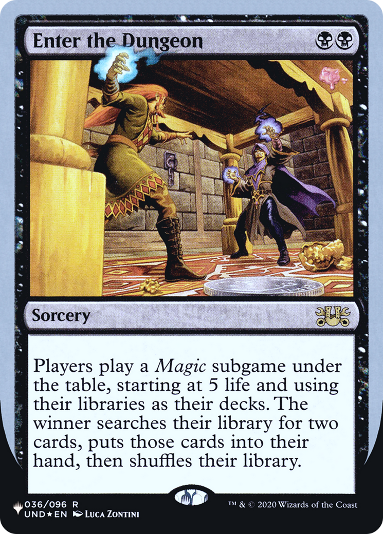 Image of Enter the Dungeon (LIST-036/096) - The List (Unfinity Foil Edition) Foil