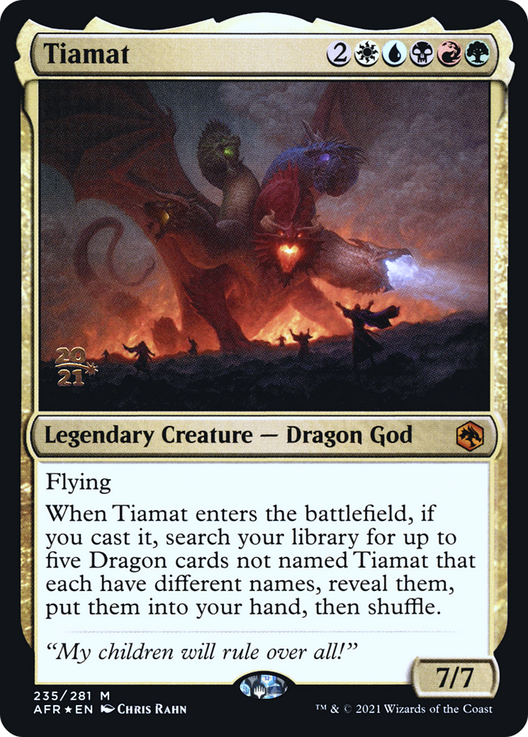 Image of Tiamat (PRE-235) - Adventures in the Forgotten Realms Promos Foil
