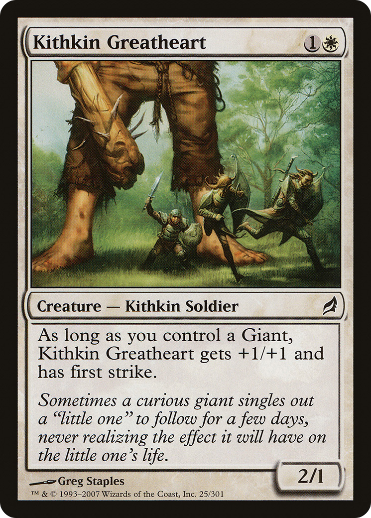 Image of Kithkin Greatheart (LRW-025) - Lorwyn Foil