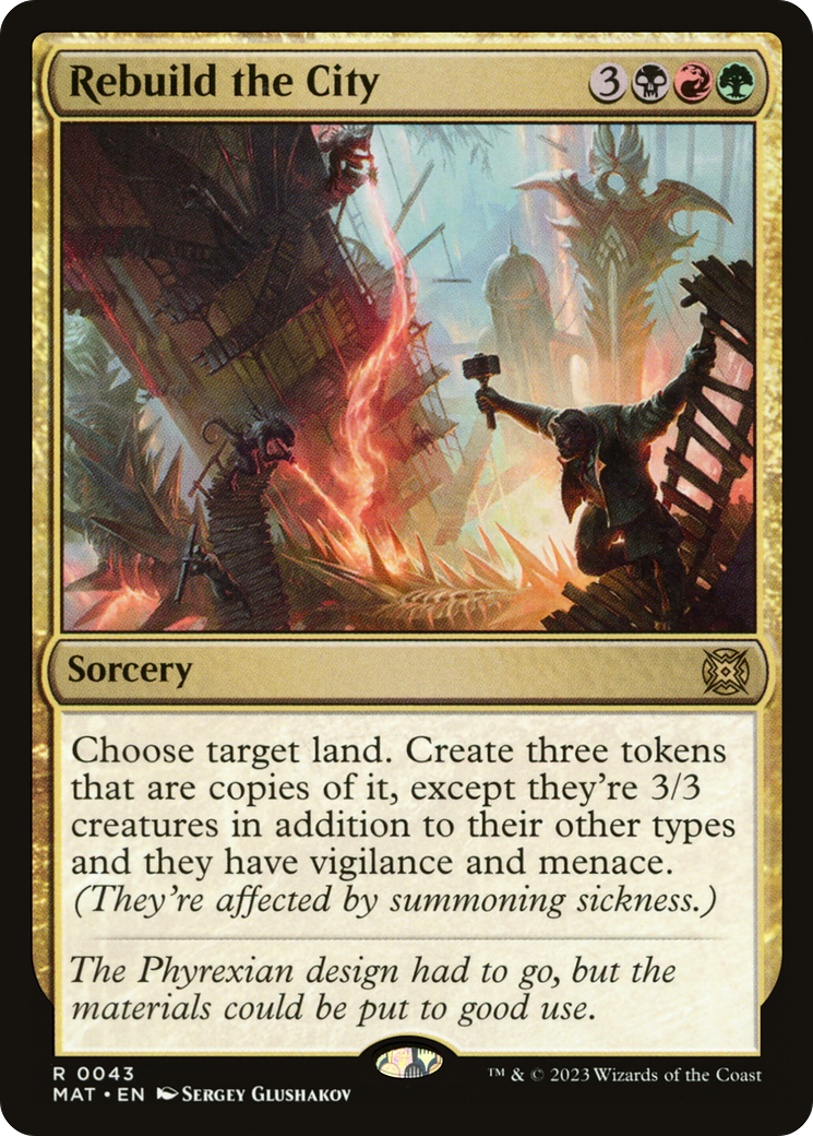 Image of Rebuild the City (MAT-043) - March of the Machine: The Aftermath Foil