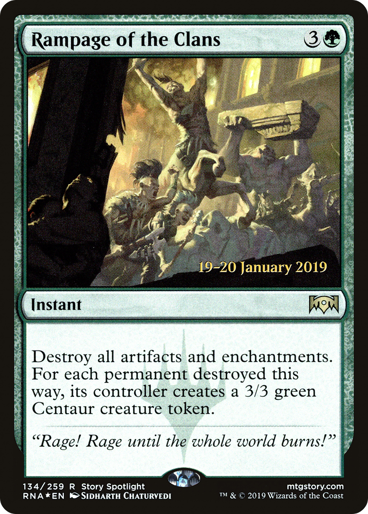 Image of Rampage of the Clans (PRE-134) - Ravnica Allegiance Promos Foil