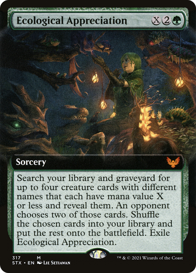 Image of Ecological Appreciation (Extended Art) (STX-317) - Strixhaven: School of Mages: (Extended Art)