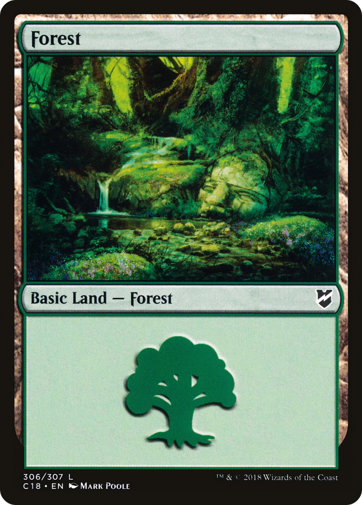 Image of Forest (306) (C18-306) - Commander 2018