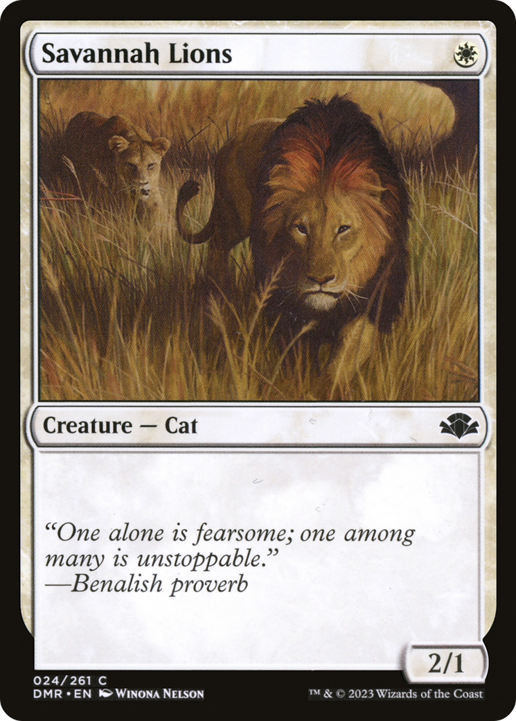 Image of Savannah Lions (DMR-024) - Dominaria Remastered