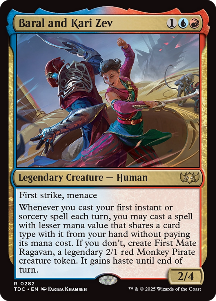 Image of Baral and Kari Zev (TDC-282) - Commander: Tarkir: Dragonstorm