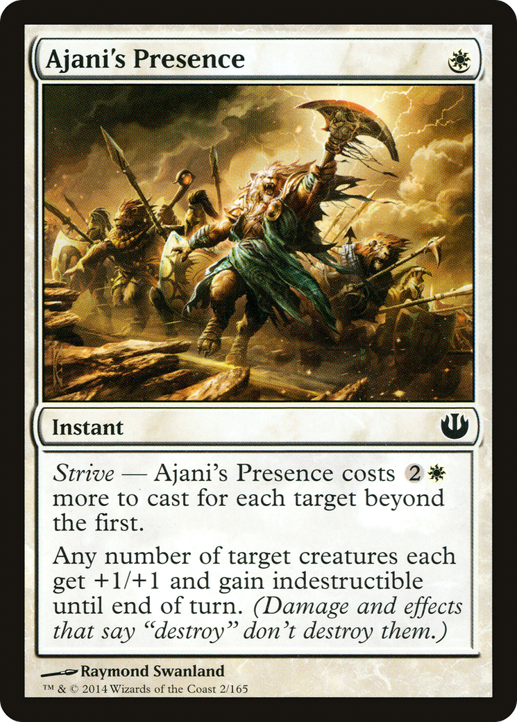Image of Ajani's Presence (JOU-002) - Journey into Nyx Foil