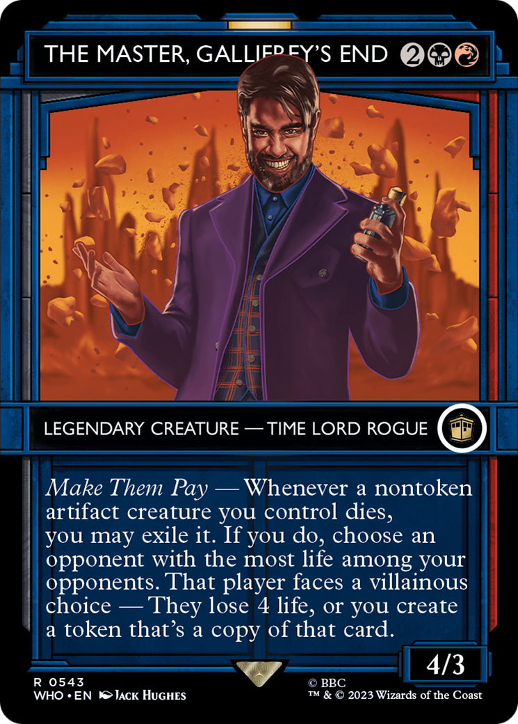 Image of The Master, Gallifrey's End (Showcase) (WHO-543) - Doctor Who: (Showcase) (Borderless) Foil